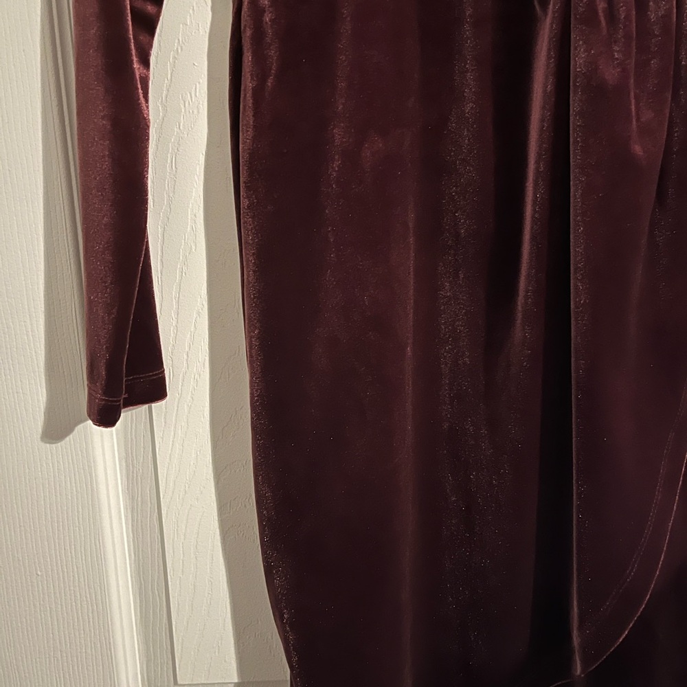 NWT loft velour deep red dresss. Size XS excellent condition.